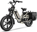 Dual Battery Electric Bike for Adults, 160 Miles Long Range Cargo Ebike with 48V 60AH Removable 2880WH Battery, 1450W Peak Motor Electric Bicycle, 20' x 4' Fat Tire Hydraulic Brakes E Bike