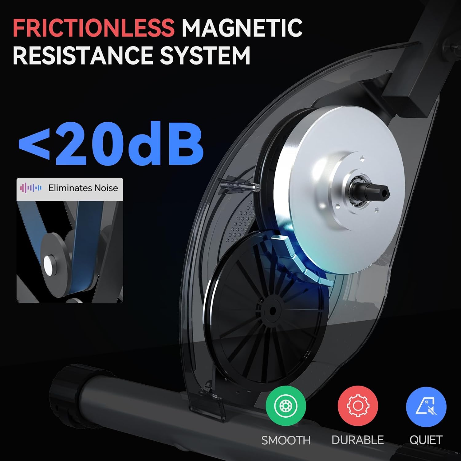 USLIM Foldable Exercise Bike Stationary Bikes for Home, 5 IN 1 Indoor Workout Bike, Cycling Bike with 16-Level Quiet Magnetic Resistance, 6.6 LBS Flywheel and 300LBS Capacity for Senior and Home Workout