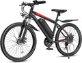 Electric Bike for Adults, 26' Ebike with 1000W Peak Motor, 20MPH 50Miles Electric Mountain Bike with 48V Removable Battery, 7-Speed, Front Suspension, LCD Display, UL 2849 Certified