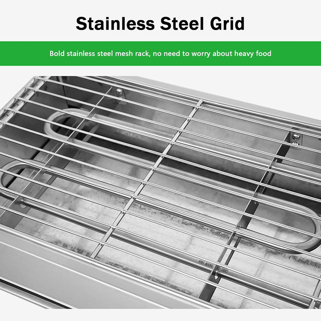 Premium Indoor Smokeless Electric Grill, 2600W Health BBQ Grill with Adjustable Temperature, Grill Surface 425x255 mm, Includes Water Filled Drip Tray to Reduce Smoke and Smell, BBQ Barbecue
