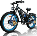 Dual Motor Electric Bike for Adults,6000W Peak,45MPH,60V&52V/25Ah Battery,26''&24'' Fat Tire,Up to 110 Miles Range,SHM 7-Speed Gear Ebike