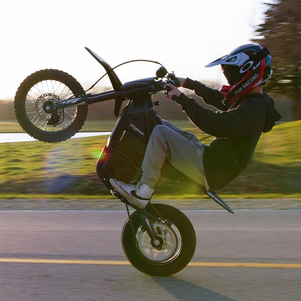 Yozma IN10 Electric Dirt Bike, 2600W 40MPH Electric-Motorcycle with 48V/23AH Battery Ebike, Full Hydraulic Brakes and Suspensions Mountain Off-Road E Dirt Bike, for Teens & Adults (Black)