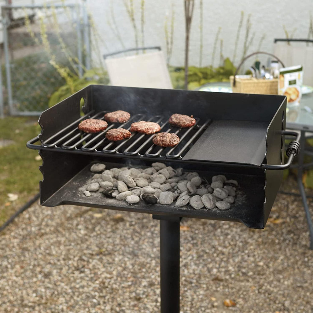 Pilot Rock 2 Pack Charcoal Grill, Jumbo Park Style Steel Outdoor BBQ, CBP-247