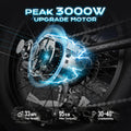 (2025 Upgraded) EAhora X7 Peak 3000W Dual Motor Electric Bike for Adults 48V 20A 30-33MPH Dual Hydraulic Brakes Ebike 80-120Miles Longe Range Fat Tire Electric Bicycle for Man and Woman