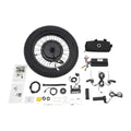 48V 1500W Electric Bicycle Conversion Kit, 20' Ebike Rear Hub Motor Wheel Kit with PAS Sensor and LCD Display Snow Bike Electric Bicycle Fat Snow Tire Motor Kits Brushless Gearless Hub Motor