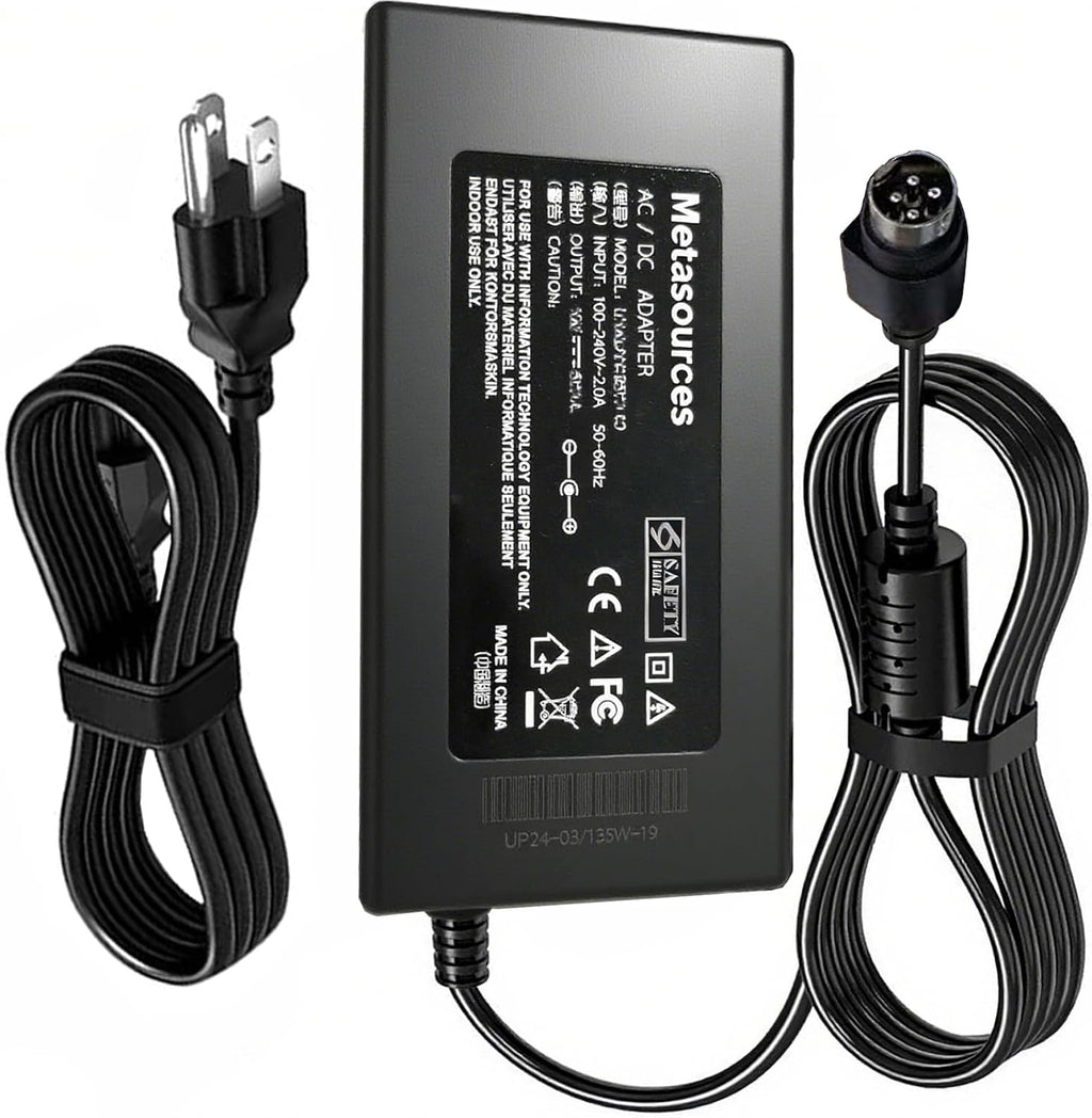 4-Pin AC/DC Adapter Compatible with SUNGZU Model SKA1000 SKA1000-T SKA1000T Li-ion Battery 1000W Portable Emergency Power Station CPT240002 32V-45V 6.5A 7.5A Power Supply Cord