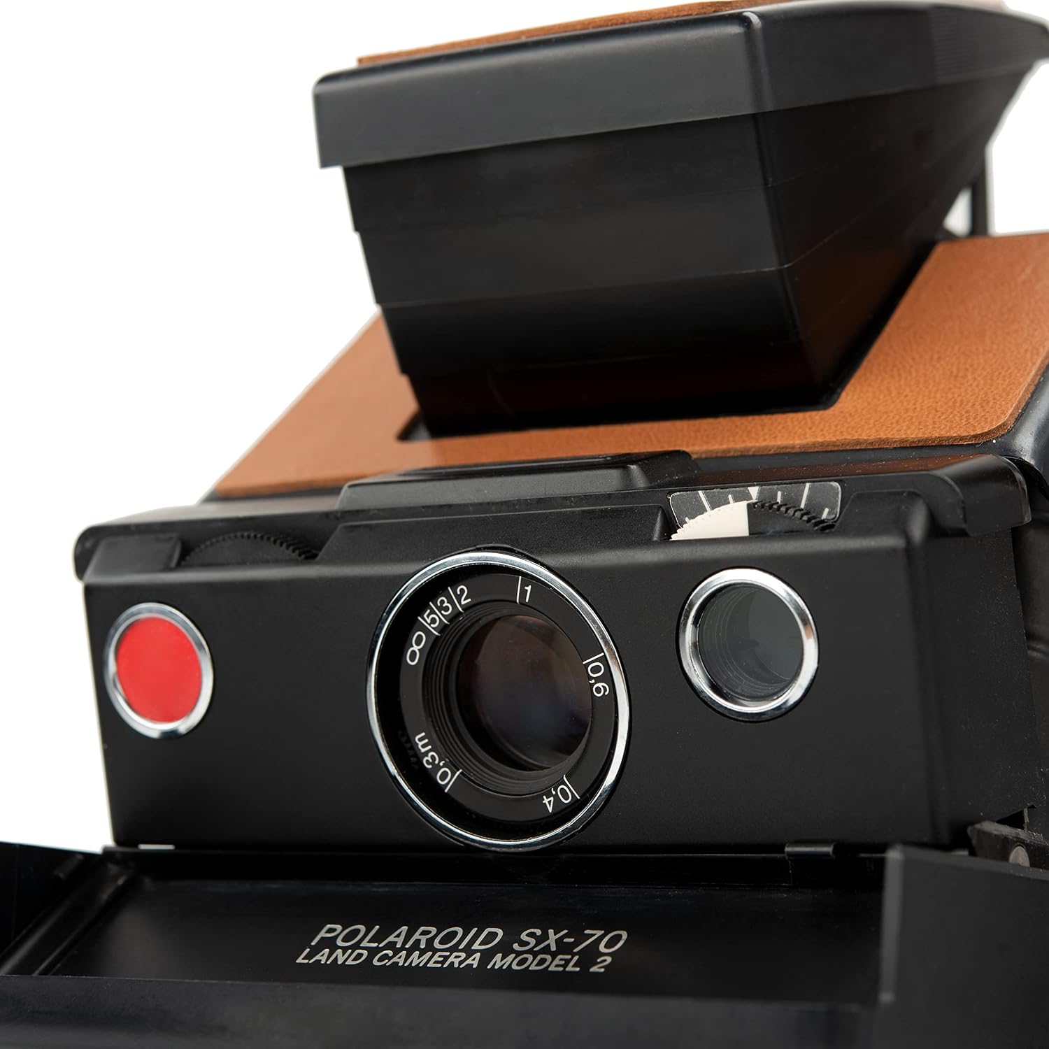 Polaroid Sx-70 Black Model 2 with Strap and Vintage Polaroid Ever-Ready Case