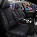 Car Seat Cover Full Set for Kia Sorento Seat Covers 2003-2025, Nappa Leather Waterproof Seat Covers for Cars, Airbag Compatible, Universal Automotive Seat Covers(Standard Front Row/Black)