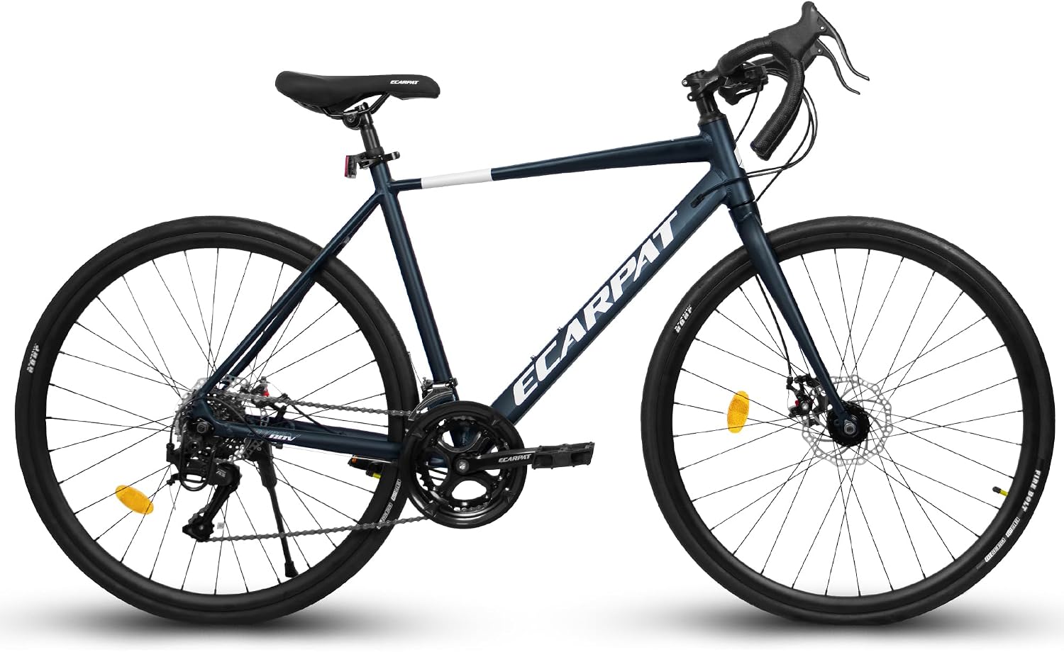 Road Bike, 700C Wheel City Commuter Bicycle, 16 Speed Drop Bar, Fast Acceleration, Racing Bike with Disc Brakes, with Light Weight Aluminum Alloy Frame, Sport Bike, Urban Adult Bicycle