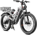 eAhora 2026 Romeo Electric Bike - Adults 40-50MPH 2500W/5600W Dual Motor 60V 80AH 250Miles Long Range Ebike, 26' Fat Tire Fast Electric Mountain Bike Full Suspension Off-Road E-Bike