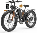 E·Bycco 6000W Peak Dual Motor Electric Bike for Adults, 52V 32AH Battery, Max 45MPH & 100Miles, Full Suspension, Hydraulic Brake, Fat Tire E-Bikes for Men Women