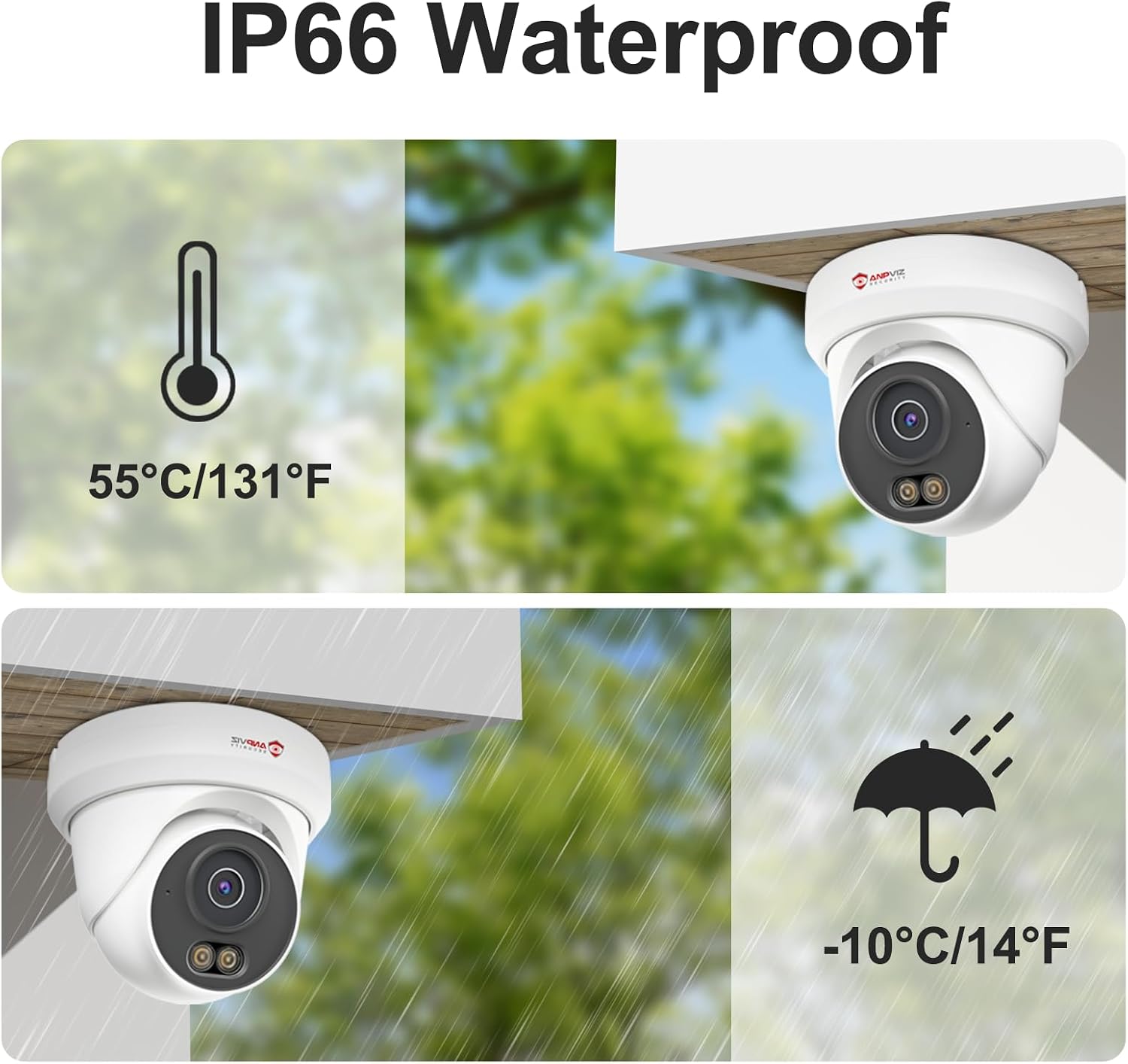 Anpviz 16 Channel NVR PoE Security Camera System, 12MP 4K 16CH Commercial NVR 4TB for Businesses, 16X 6MP Wired IP Turret Cameras Outdoor with AI Detection, Night Vision, Built in Mic, NDAA(U Series)