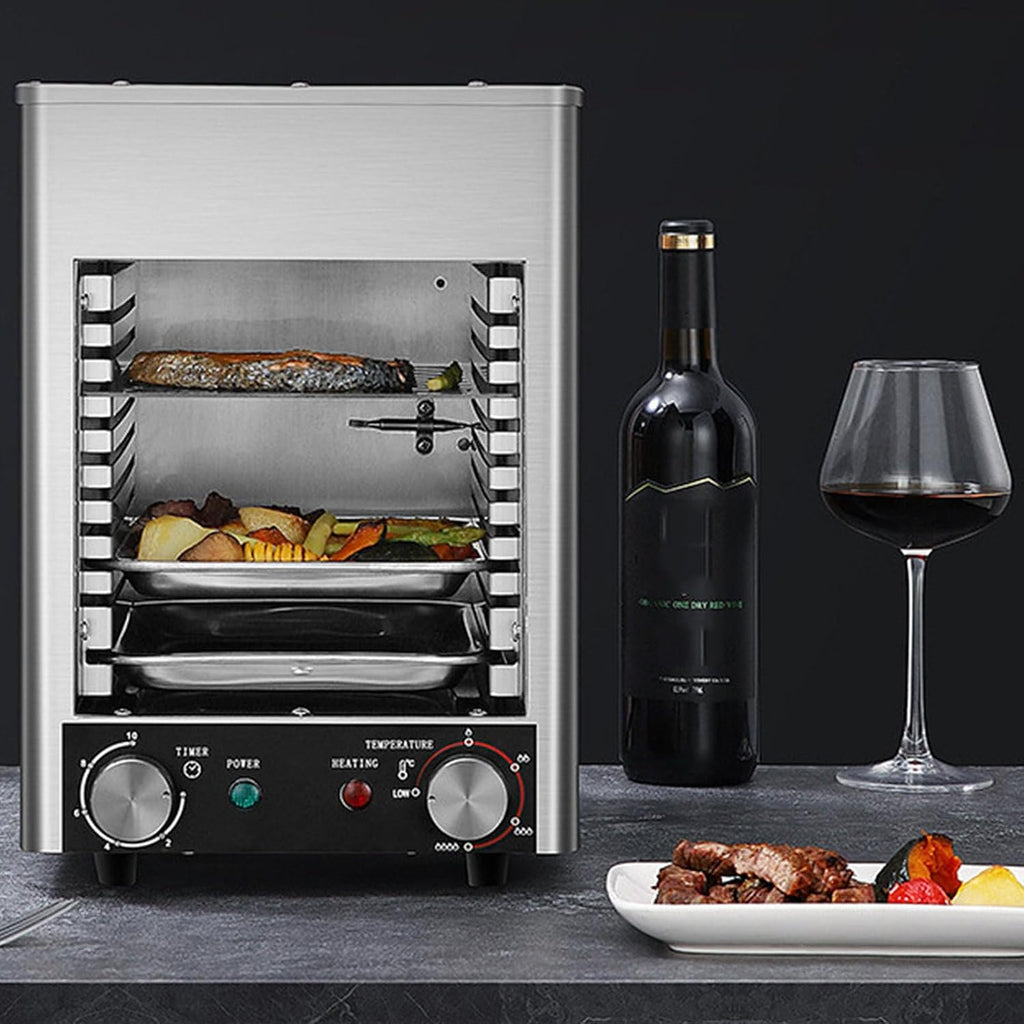 Electric Steak Grills Teppanyaki Grills/Commercial Steak Grill Oven 1700w/Electric Steak Grill/BBQ Countertop Grill Pan (With 2 Gloves, Grill And Tray)