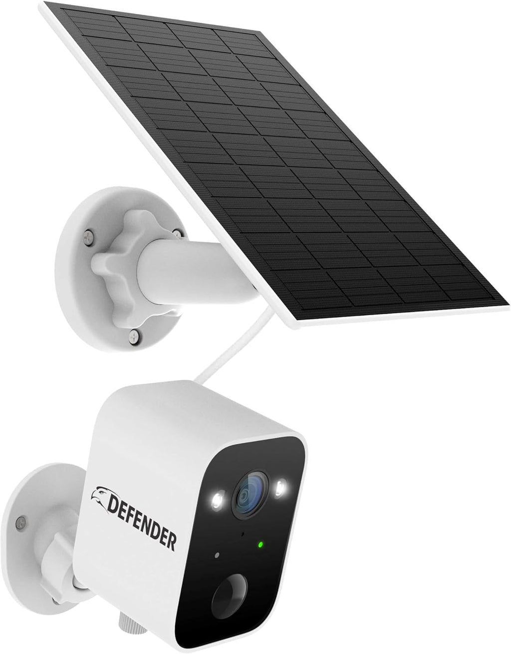 Defender Solar Powered 4K/8MP AI Everwatch Wireless Outdoor Security Camera, Battery Powered, AI Tracking, Color Night Vision, Spotlight/Siren, IP66 Rated, Two-Way Talk, Works w/Empower App