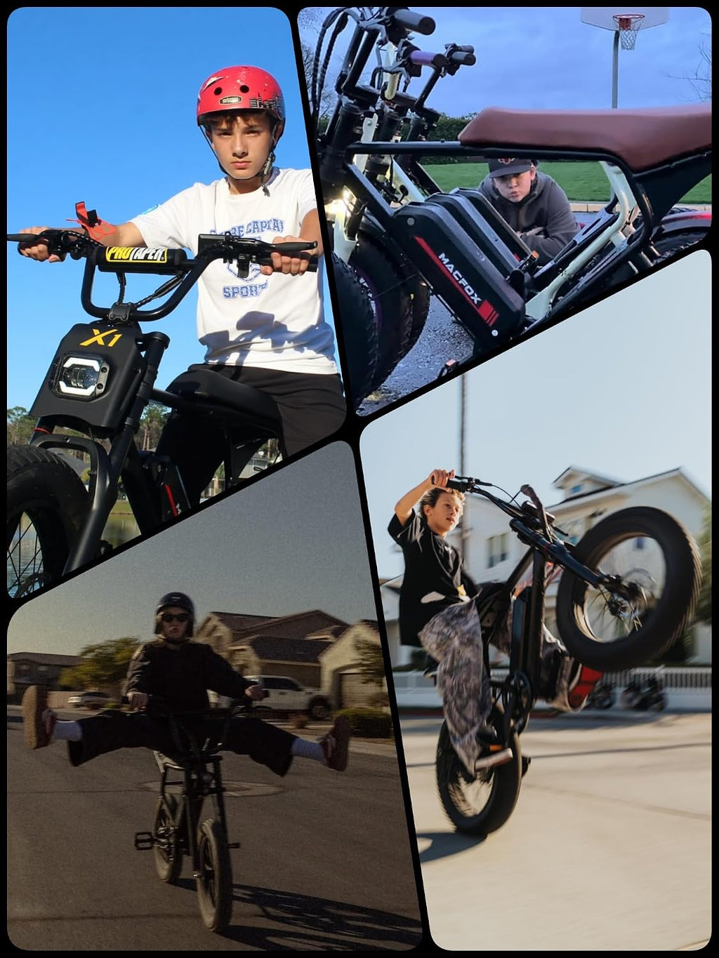 MACFOX X7 Electric Bike for Adults, 750W EBike with Hydraulic Brakes, 48V 13Ah Removable Battery 30 Mile Range, Upgraded 20x5.0 Rear Fat Tire for School/City/Town Commuting (UL2849 & Class-2)