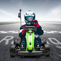 24V Electric Ride Car, Drift Kart for Kids with Adjustable Seat & 8.5MPH Speed, EVA Silent Wheels, Parent-Safety Certified Ride-on Toy