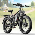 6000W Max 50 MPH up to100 Mile Dual Motor E-Bike for Adults, 60V 1200Wh Long-Lasting Battery with 26' Fat Tire All Terrain Adults with Adventure and Commuting Electric Bike