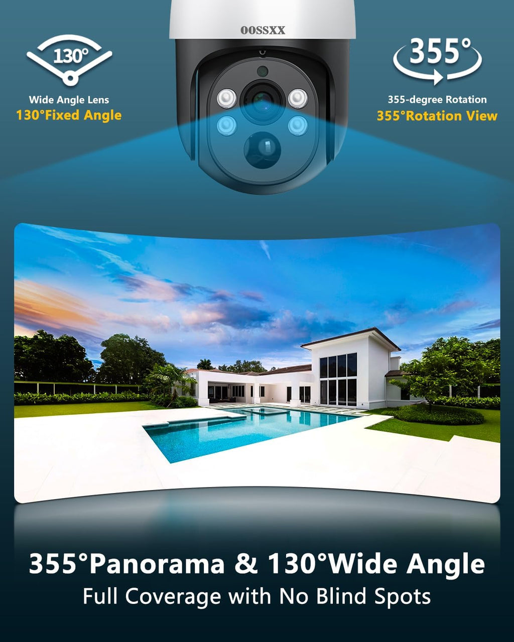 (2026 New) 4K PoE PTZ Security Camera System with 6 Cameras, 8CH NVR 2TB HDD, Wired Outdoor Pan Tilt Cameras, AI Human Detection, 2-Way Audio, No Monthly Fee