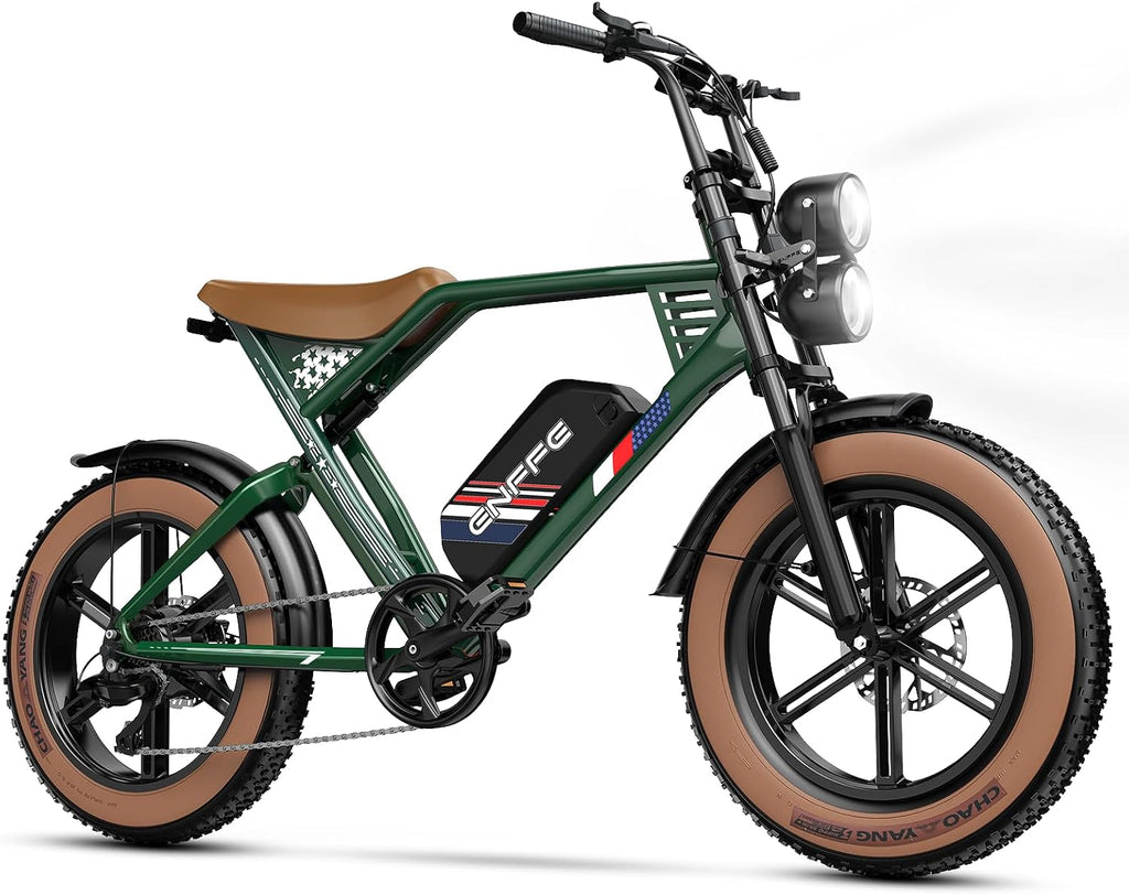 ES2 Ultra Off Road Electric Bike, 22.5 Ah Super Battery Full Suspension Ebike, 92NM Torque Super Power Hydraulics Ebike, Up to 32MPH and 100 Miles, 7-Speed 20' Fat Tire All Terrain Electric Bike