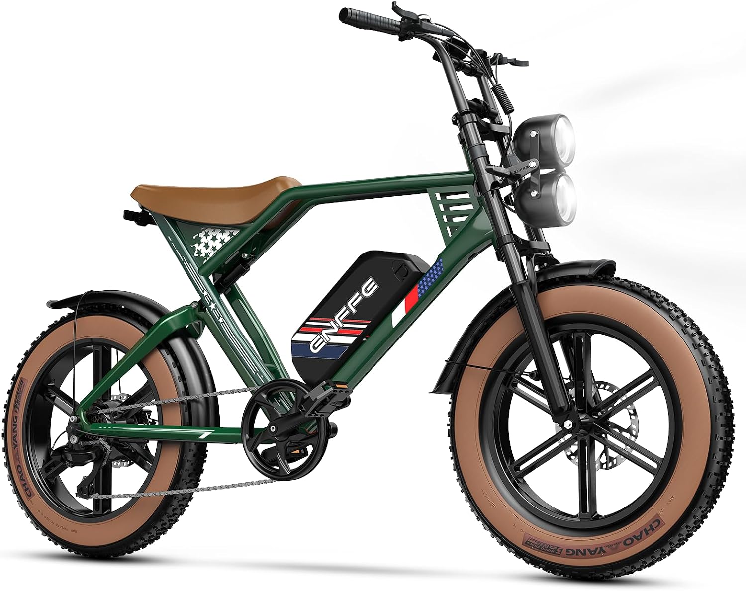 ES2 Ultra Off Road Electric Bike, 22.5 Ah Super Battery Full Suspension Ebike, 92NM Torque Super Power Hydraulics Ebike, Up to 32MPH and 100 Miles, 7-Speed 20' Fat Tire All Terrain Electric Bike