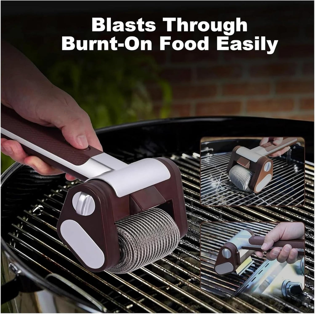 Fit for Electric Grill Brush - Cordless BBQ Cleaner with Light for Effortless Grilling Maintenance(F)
