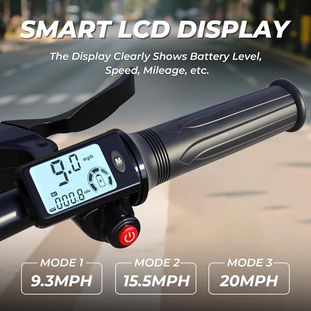 WINDHORSE 16' Folding Electric Bike for Adults, 630W Peak Motor, 20MPH, 19–35 Miles Pedal Assist Range, LCD Display, Dual Disc Brakes, Removable Battery