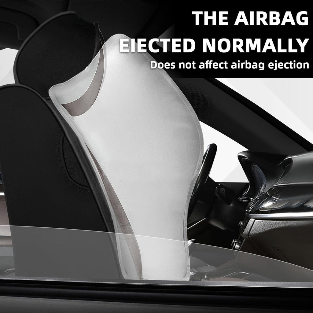 Car Seat Cover Fit for Volkswagen New Beetle 2000-2010,Compatible Airbag Non-Slip Waterproof Seat Cover,Car Seat Protector Premium Interior (Standard 2 Seats,Black Coffee)