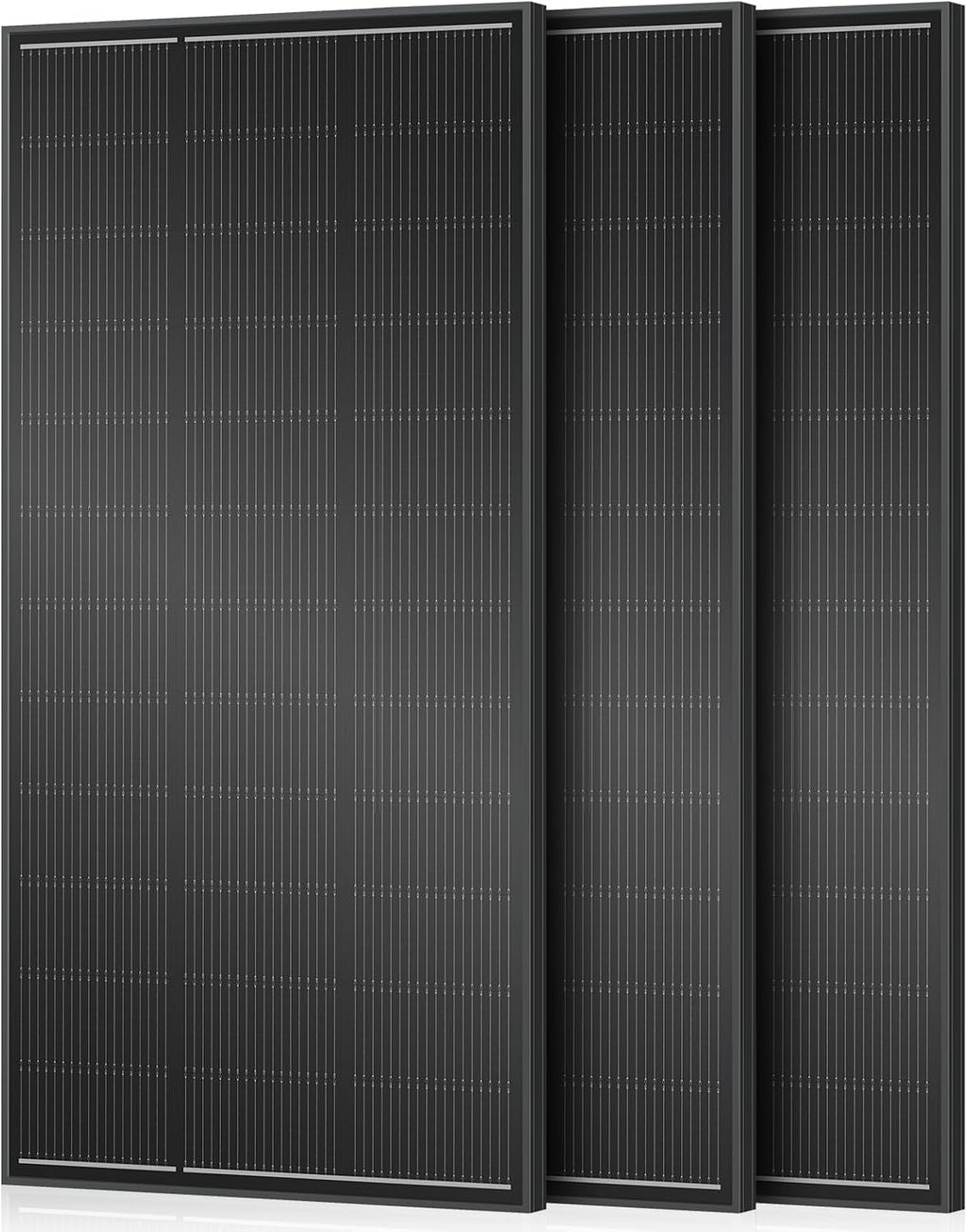 18BB 600 Watt Solar Panel, 3pcs 200W N-Type Solar Panels, 25% High-Efficiency Monocrystalline Module PV, for 12V/24V Battery, Home, Trailer, Camping, Marine, Boat, Farm, RV and Off-Grid