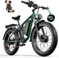 Electric Bike, 60V 20Ah 6000W Dual Motors, 26' Fat Tires Fast Ebike, Max 50mph 35-100 Mile Range, Full Suspension Hydraulic Brakes, for Off-Road Mountain Riding Adventures