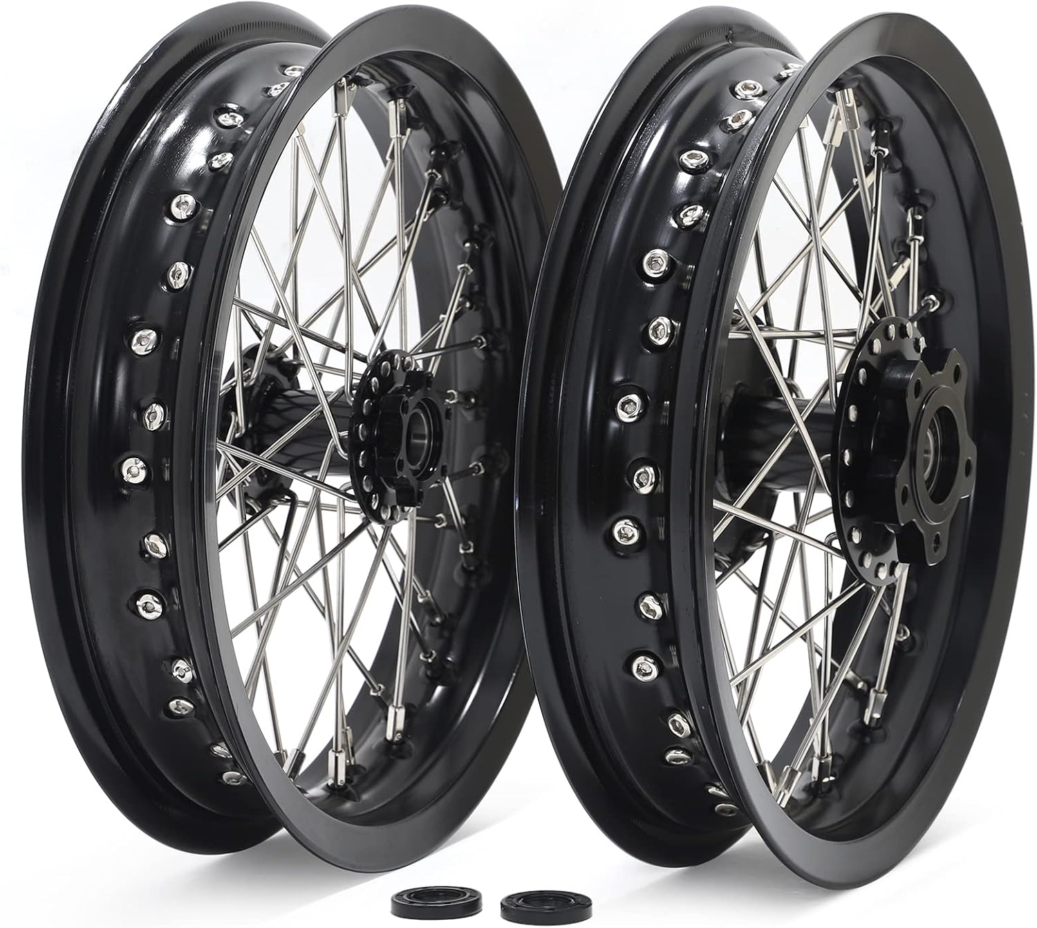 TOFR 12' Wheels Rims Hubs Set for SUR-RON Light Bee X LBX for Segway X160 X260 Front Rear