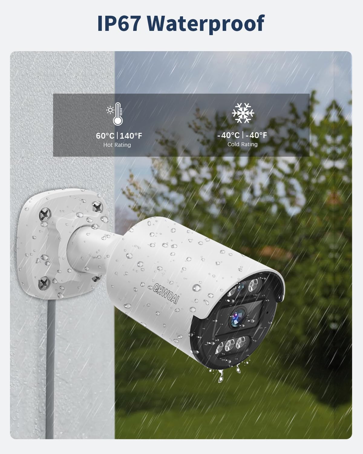 《122°Wide Angle & 80FT Night Vision》Outdoor Wired Security Camera System,CCTV Cameras Outside, Home Video Surveillance DVR Kits