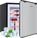 BANGSON Upright Freezer,1.1Cu.ft Energy-Saving Mini Freezer with Removable Shelf, Single Door Small Freezer for Home/Dorms/Apartment/Office(Silver)