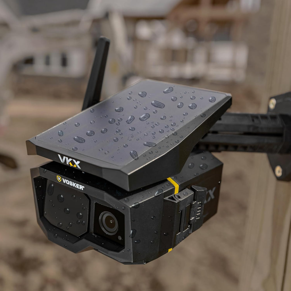 Vosker VKX Farmers Pack Solar 4G LTE Security Camera, Wireless Outdoor Surveillance for Farms, Sheds and Rural Properties, No Wi-Fi Needed, SIM Card Included Night Vision, IP65 Weather-Resistant