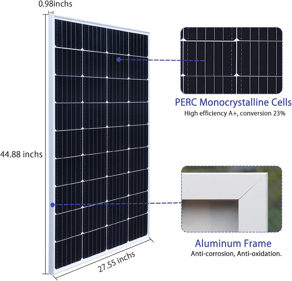 900 Watt 24Volt Solar Panel Kit 6X150W Monocrystalline Module 50A Charge Controller for RV, Boats, Trailer, Camper,Off-Grid System (900W Solar kit)