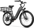 750 Peak Electric Bike for Adults,up 80 Miles Removable Battery Ebike, 26' Electric E Bike with 7-Speed,Adult Electric Bicycles for Commute Beach Snow White Womens All Terrain