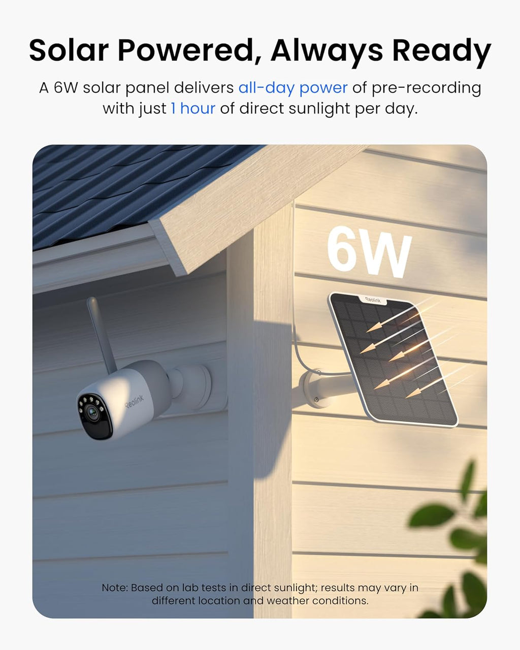 REOLINK Solar Security Cameras Wireless Outdoor, Altas 2K Pre-Record Cameras for Home Security, 540 Days Battery Life, ColorX Night Vision, Wi-Fi 6, AI Detection, Home Hub Compatible, No Subscription