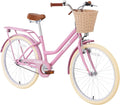 Girls Bike, 20/22/24 Inch Wheels, 1/7 Speed Kids Bike Cruiser Bike, Rear Cargo Rack for 7-14 Years Old Kids Bike, Multiple Colors
