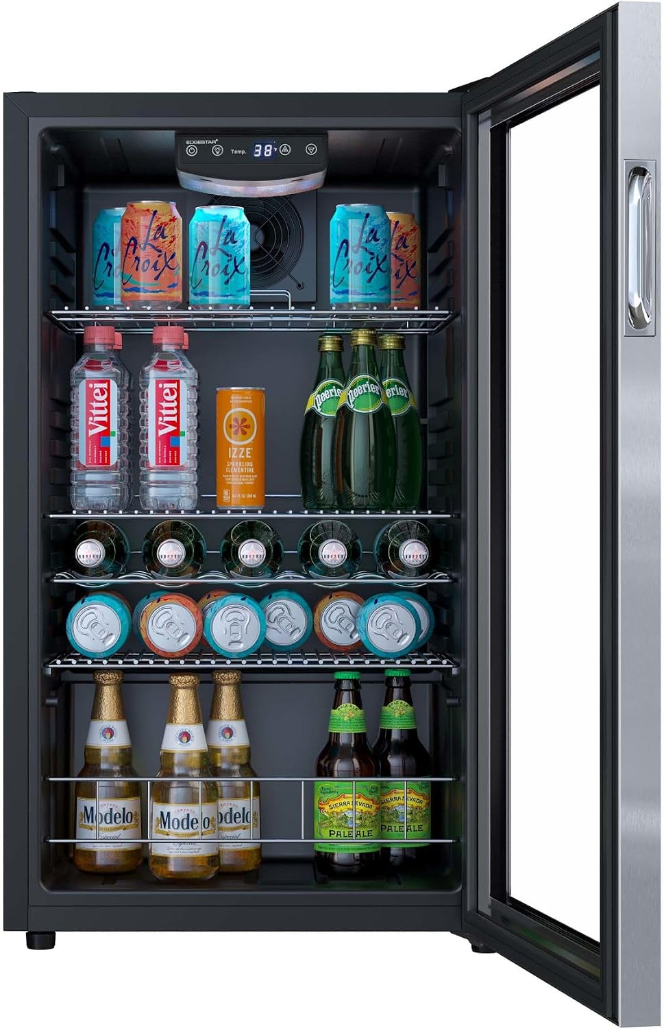 EdgeStar BWC121 19 Inch Wide 105 Can Capacity Extreme Cool Beverage Center - Stainless Steel