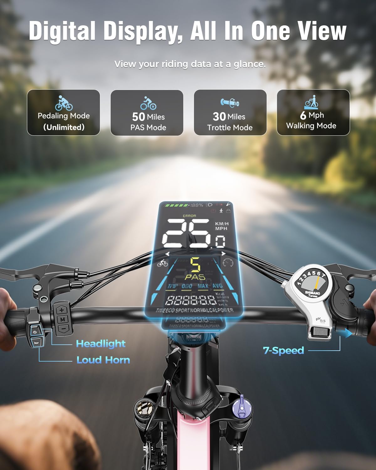 Jasion EBS Folding Electric Bike for Adults, Compact Portable 20' Fat Tire Ebike with 1200W Peak Motor, 48V Removable Battery, 25 MPH 50 Miles Aluminum Frame E-Bike Suitable for Trunk, RV, Apartment