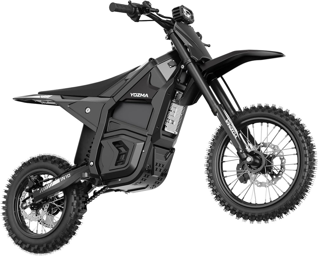 Yozma IN10 Electric Dirt Bike, 2600W 40MPH Electric-Motorcycle with 48V/23AH Battery Ebike, Full Hydraulic Brakes and Suspensions Mountain Off-Road E Dirt Bike, for Teens & Adults (Black)