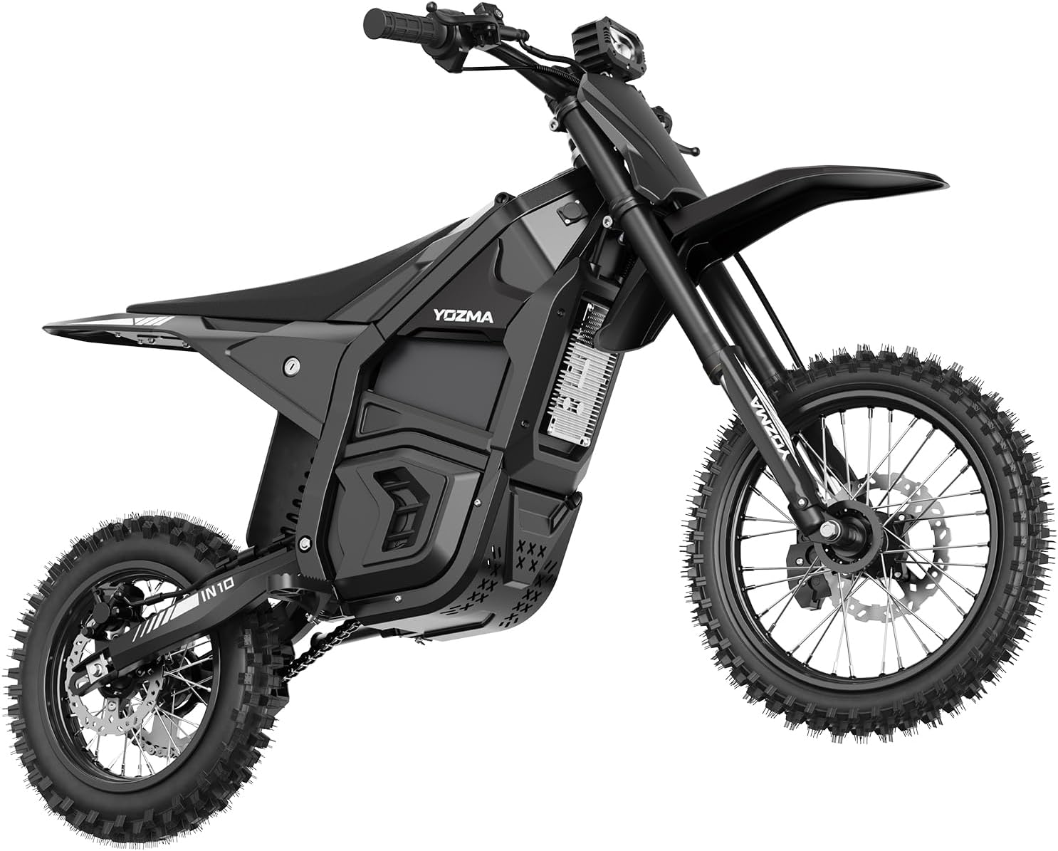 Yozma IN10 Electric Dirt Bike, 2600W 40MPH Electric-Motorcycle with 48V/23AH Battery Ebike, Full Hydraulic Brakes and Suspensions Mountain Off-Road E Dirt Bike, for Teens & Adults (Black)