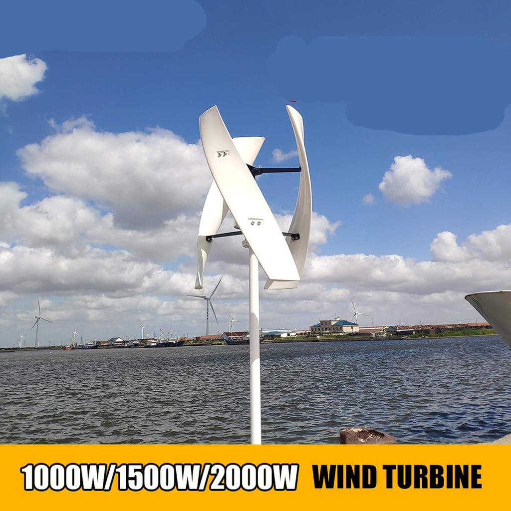 1000W Vertical Axis Wind Turbine Generator,24V Magnetic Levitation Wind Turbine for Home Street Lighting,2000w,96V