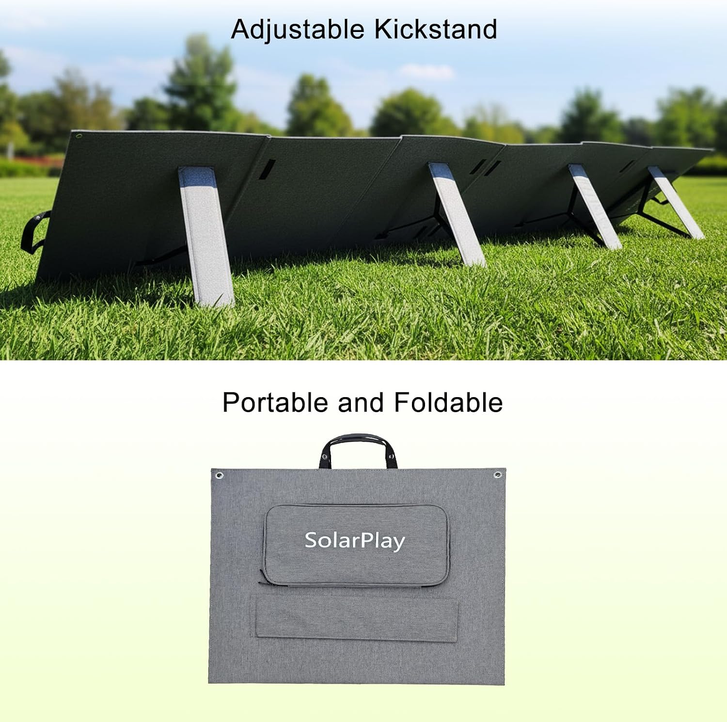 400 Watt Solar Panel 18v/22.2A, Portable Solar Panel Design (27.5lbs), 23.4% High-Efficiency Monocrystalline for Portable Power Station, Foldable & Durable, for RV, Camping, Home Backup