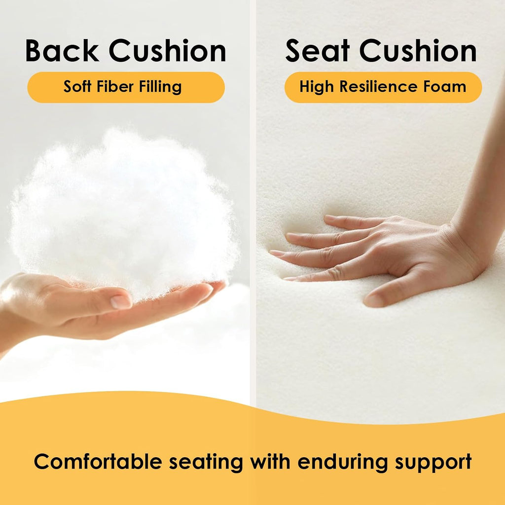 Sunbrella Outdoor High Back Chair Cushion, 2 Pack 44x21 inches Patio Chair Cushions Water Repellent Rocking Cushions Indoor Furniture Seat Pad, Spectrum Carbon
