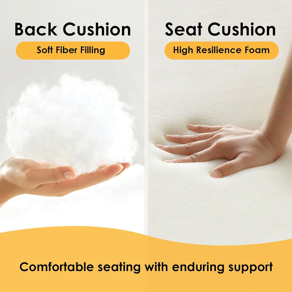 Sunbrella Outdoor High Back Chair Cushion, 2 Pack 48 x 24 inches Patio Chair Cushions Water Repellent Rocking Cushions Indoor Furniture Seat Pad with 2 Pillows, Spectrum Carbon