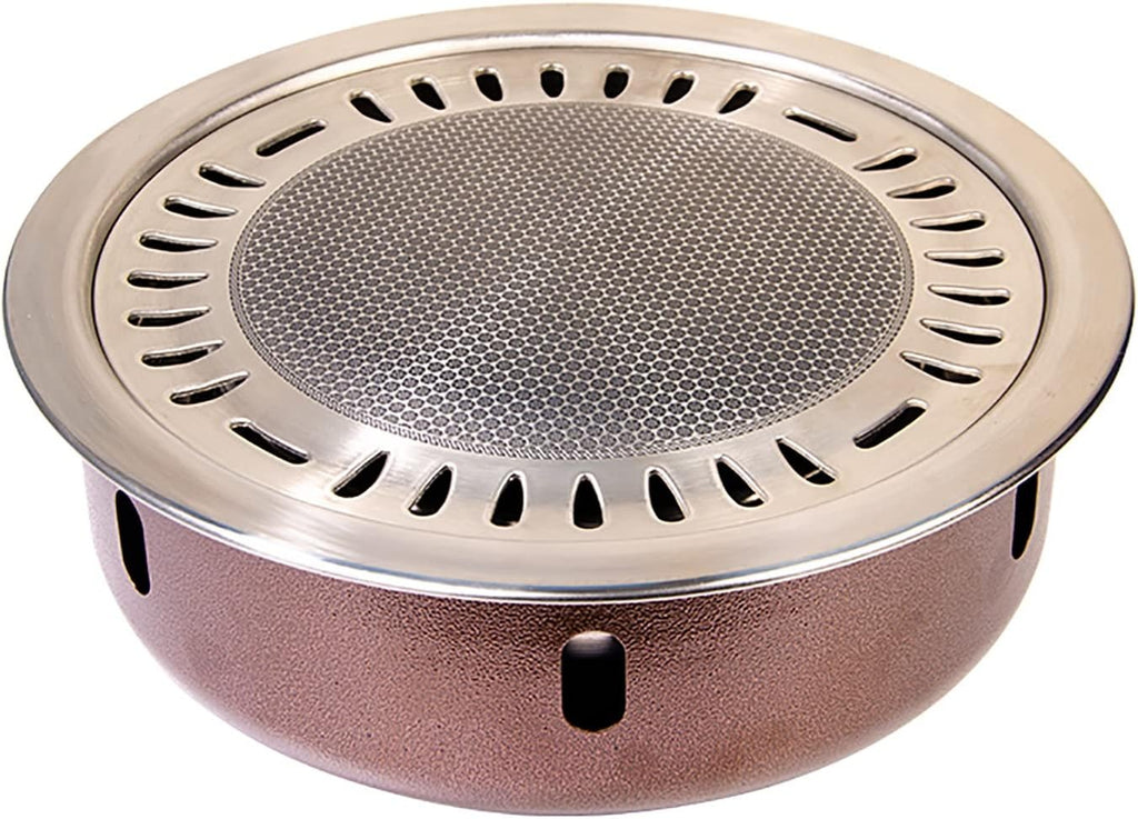 BBQ Barbeque Barbecue Grill,BBQ,Thickening Upgrade Grill,Korean Household Smokeless Charcoal Barbecue Grill,Indoor Outdoor (Color : A)