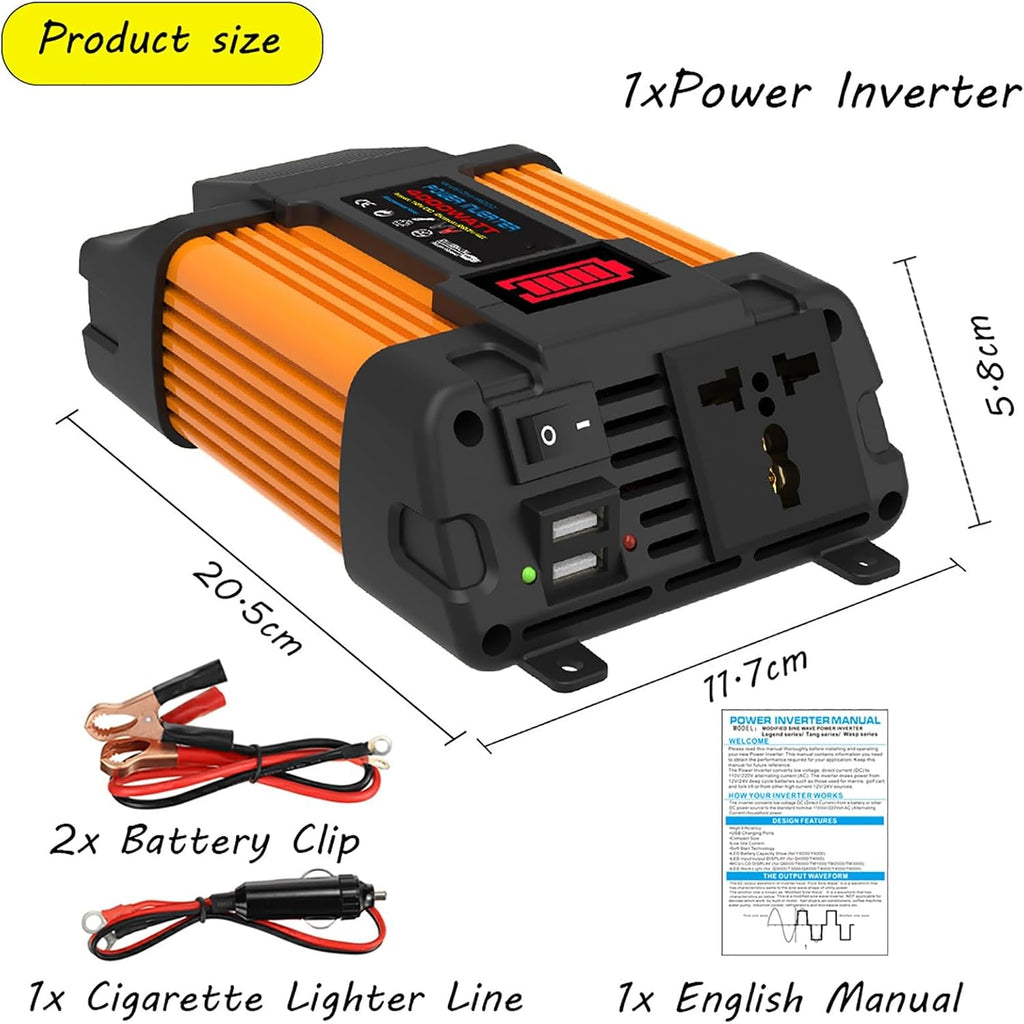 4000W 6000W Complete Solar Inverter Kit 12V to 110V 220V with 50A Controller and 100W Solar Panel for Home and Outdoor Power System(4000W,12V-220V)