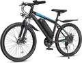 Electric Bike for Adults, 26' Ebike with 1000W Peak Motor, 20MPH 50Miles Electric Mountain Bike with 48V Removable Battery, 7-Speed, Front Suspension, LCD Display, UL 2849 Certified