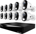 Night Owl 2-Way Audio 20 Channel DVR Video Home Security Camera System with (10) Wired 4K HD Indoor/Outdoor Deterrence Cameras and 2TB Hard Drive (Add up to 4 Wi-Fi Cameras) (10 Camera)