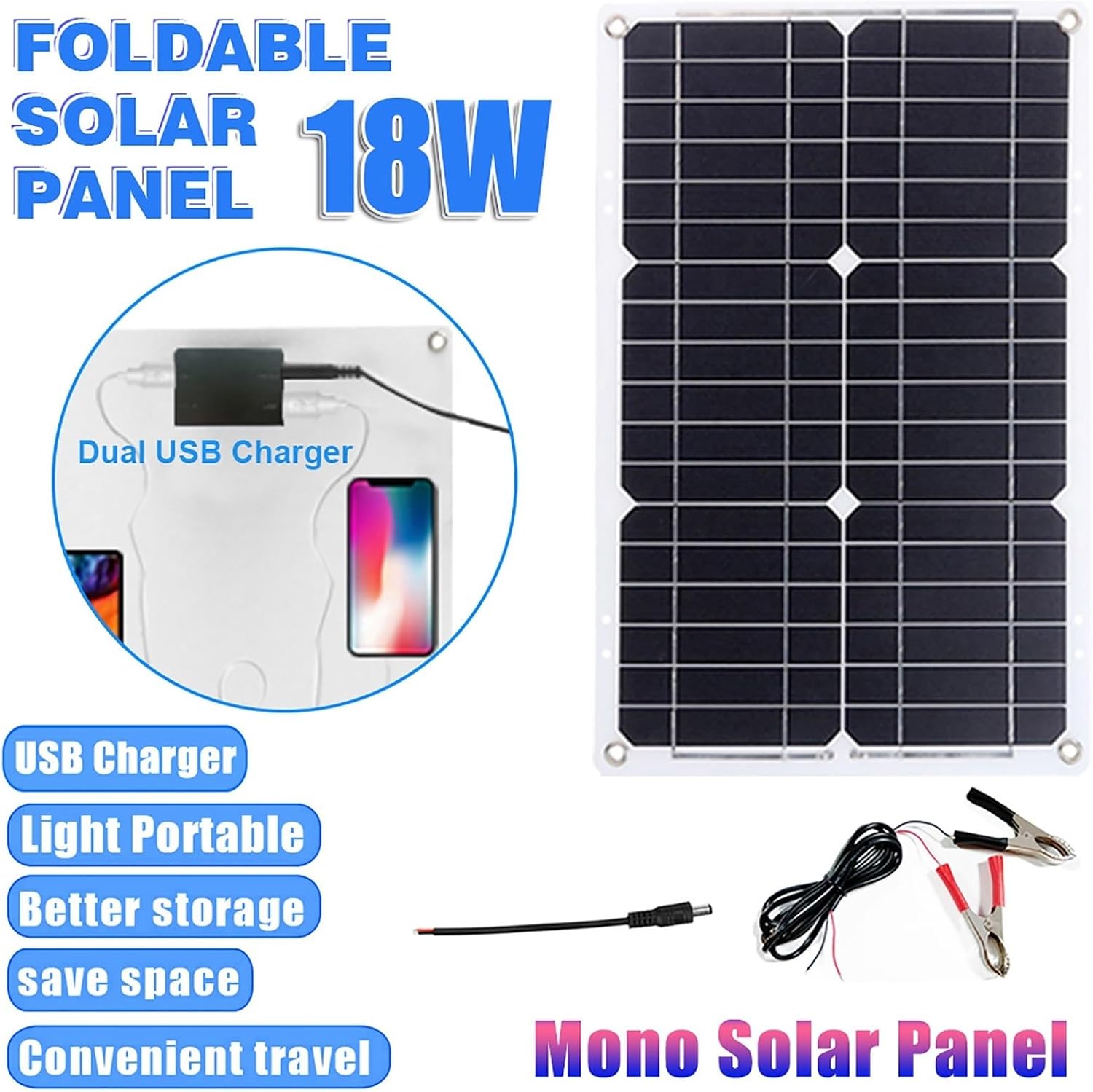 4000W/6000W Solar Inverter Kit 12V DC to 110V 220V AC with 18W Solar Panel 30A Controller for Home RV Off Grid Power System Generator(6000W,12-110v)